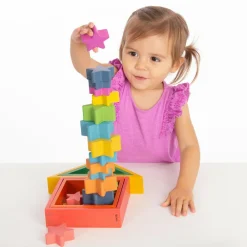 Trælegetøj|Montessori<tickit® Stjerner af træ - Regnbue, 21 stk