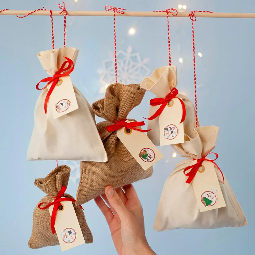 Jul<Creativ Company Stofpose 15 x 20 cm - Brun, 4 stk