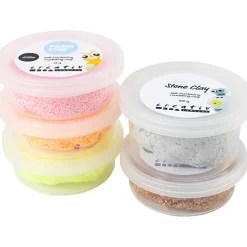 Kreativ Leg<Creativ Company Stone Clay & Foam Clay - Gyldent mix