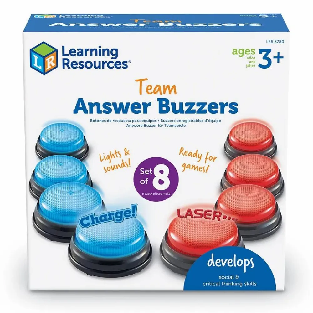 Skolesjov<Learning Resources Svarknapper til to hold, 2 x 4 stk