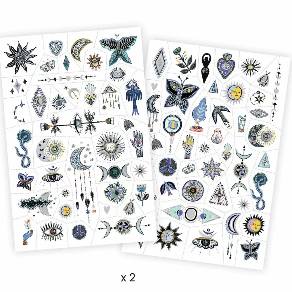 Fastelavn<Djeco Tatoveringer, Metallic - Wicca