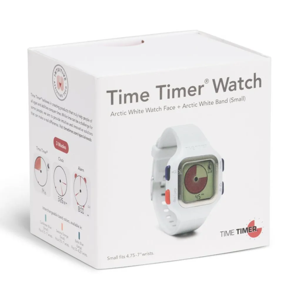 Logik & Talforståelse|Hjælpemidler<Time Timer Junior Armbåndsur - Lysegrå
