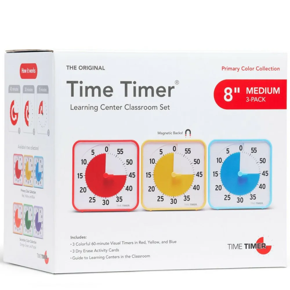 Logik & Talforståelse|Hjælpemidler<Time Timer - Klassesæt m. 3 stk