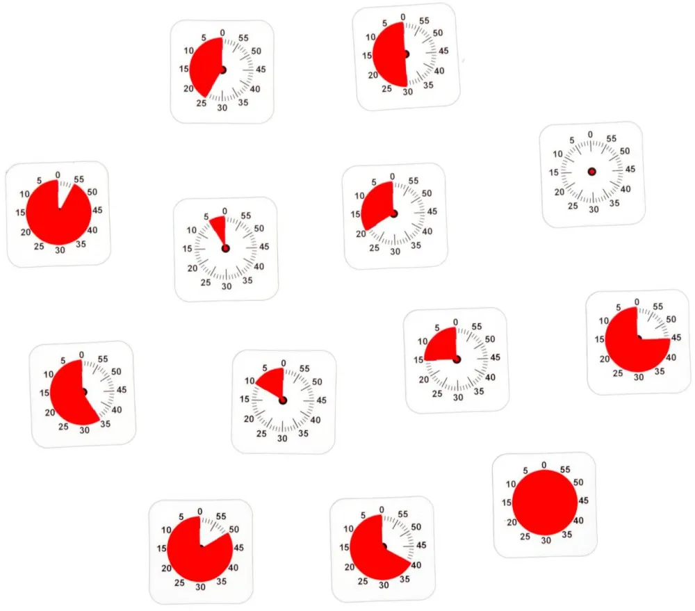Piktogrammer|Hjælpemidler<Time Timer - Magnetiske piktogrammer, Tid
