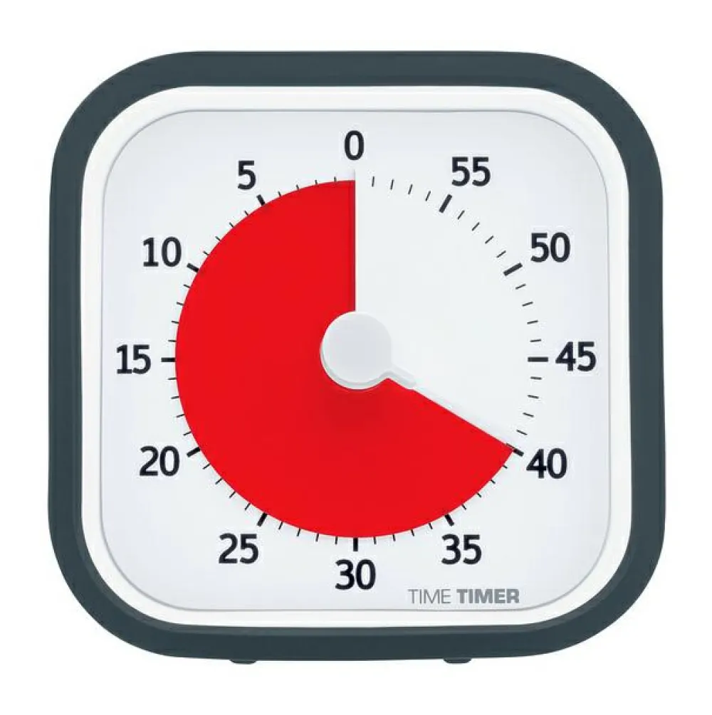 Hjælpemidler|Til Børneværelset<Time Timer MOD Mørkegrå - 1 time
