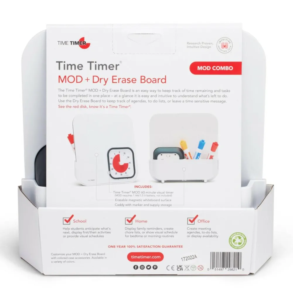 Hjælpemidler|Til Børneværelset<Time Timer whiteboard inkl. MOD