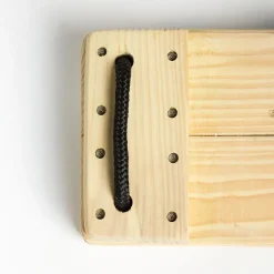 Gynger<DICE Trægynge 44 x 17,5 cm - 6 meter (sort reb)