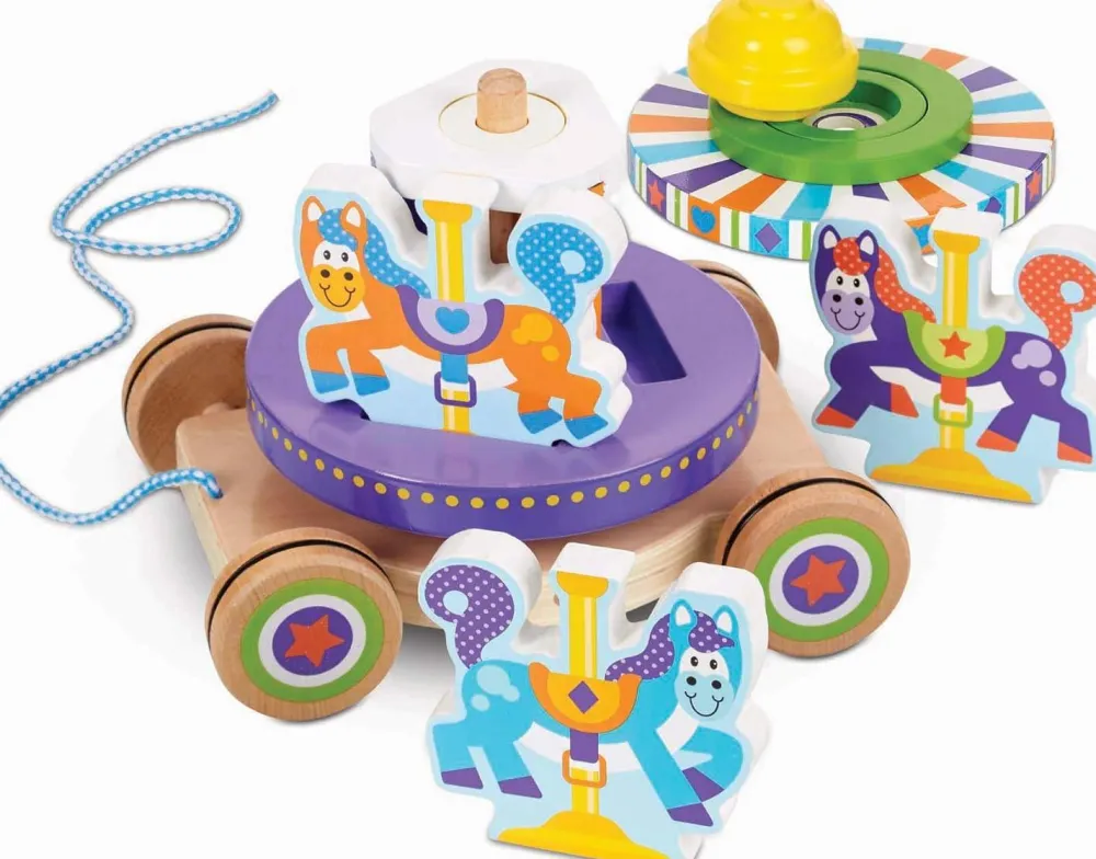 Tumlinge Legetøj<Melissa & Doug Trækkelegetøj - Karrusel