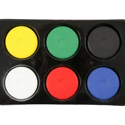 Tegne- & Malegrej<Creativ Company Vandfarver Ø5,7 cm - Basisfarver, 6 stk