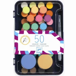 Tegne- & Malegrej<Djeco Vandfarver - 50 stk