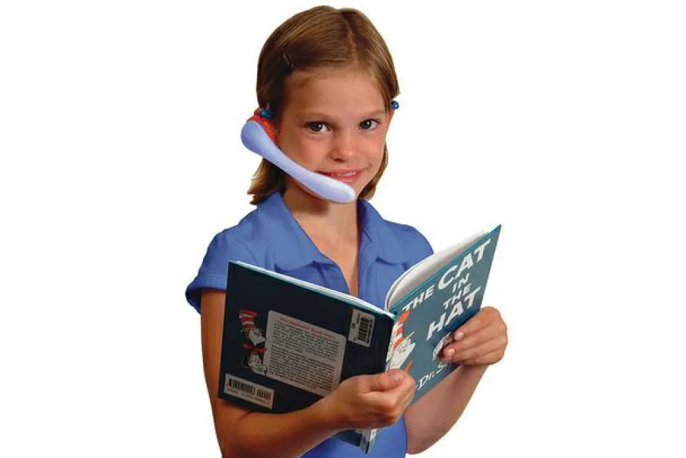 Mundmotorik|Hjælpemidler< WhisperPhone Junior m. headset